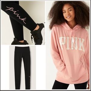 Victoria Secret PINK CAMPUS PULLOVER and cotton High waist Leggings XXL